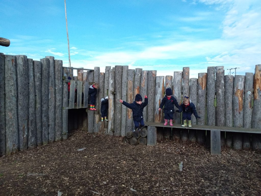 Fun at the fort, Copthill School