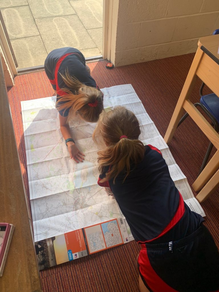 Y6 developing their inner independent explorer learning how to read and interpret OS maps!, Copthill School