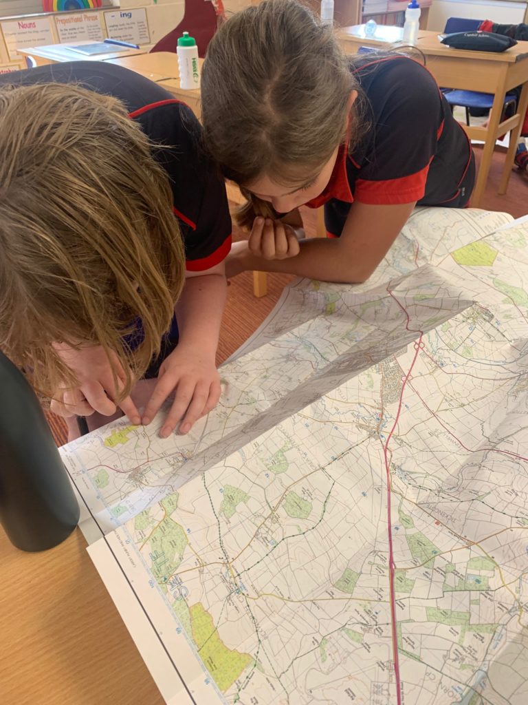 Y6 developing their inner independent explorer learning how to read and interpret OS maps!, Copthill School