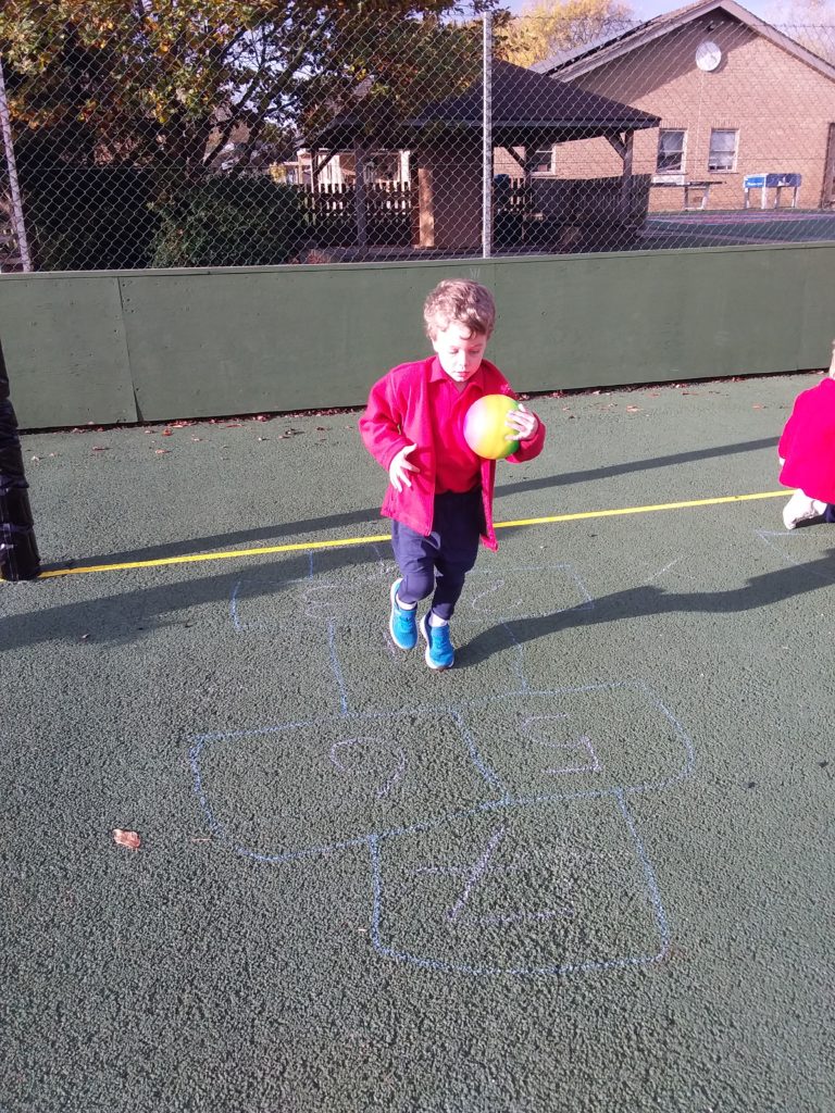 Hopping, jumping and catching!, Copthill School