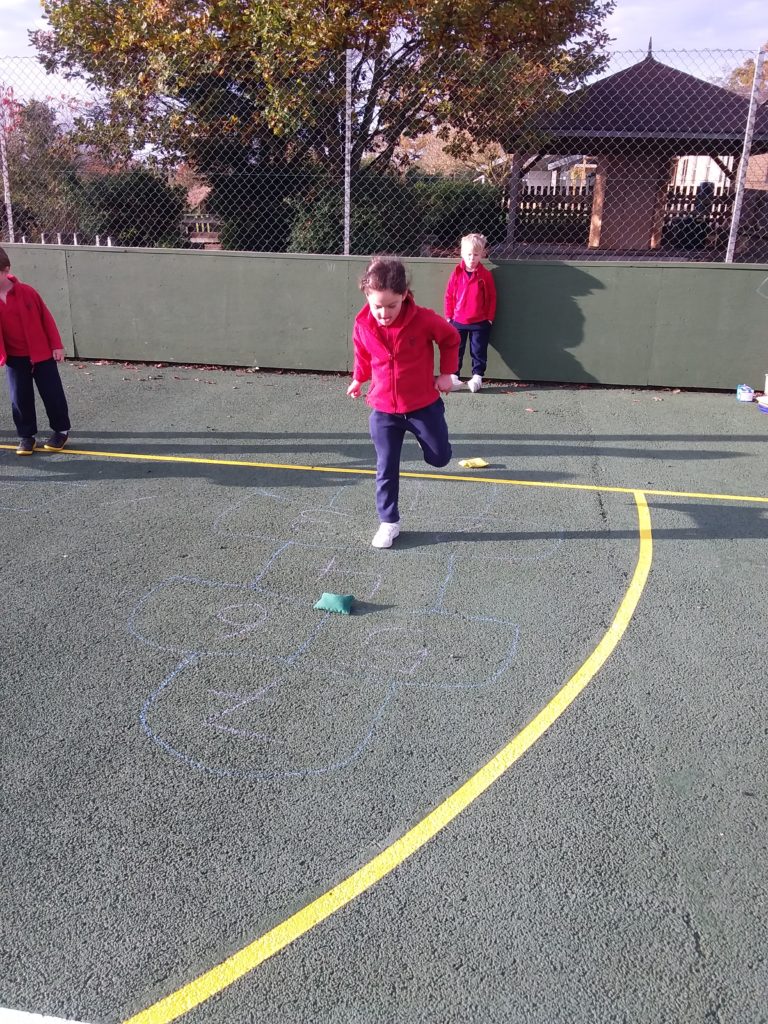 Hopping, jumping and catching!, Copthill School