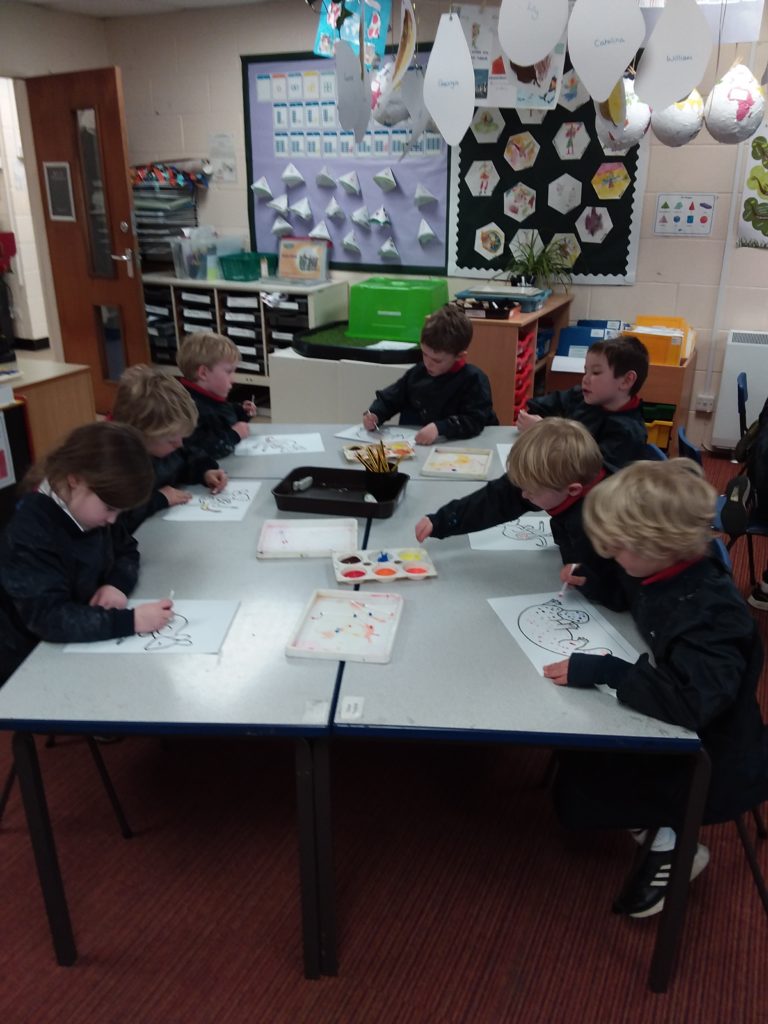 Dot paintings!, Copthill School