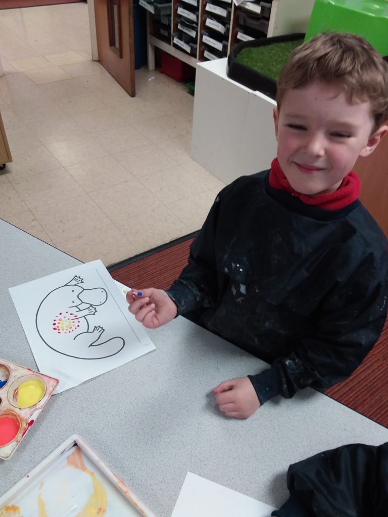 Dot paintings!, Copthill School