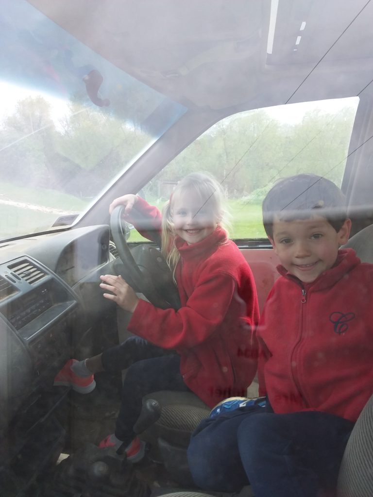 Driving away on our adventures!, Copthill School