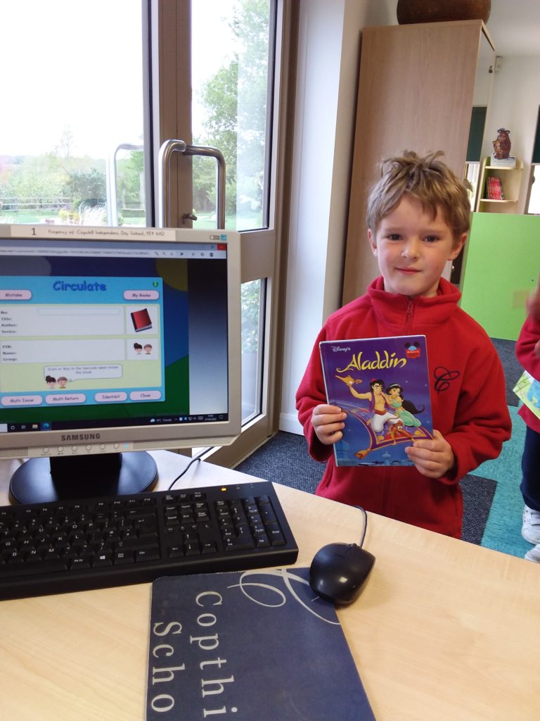 Visiting the library!, Copthill School
