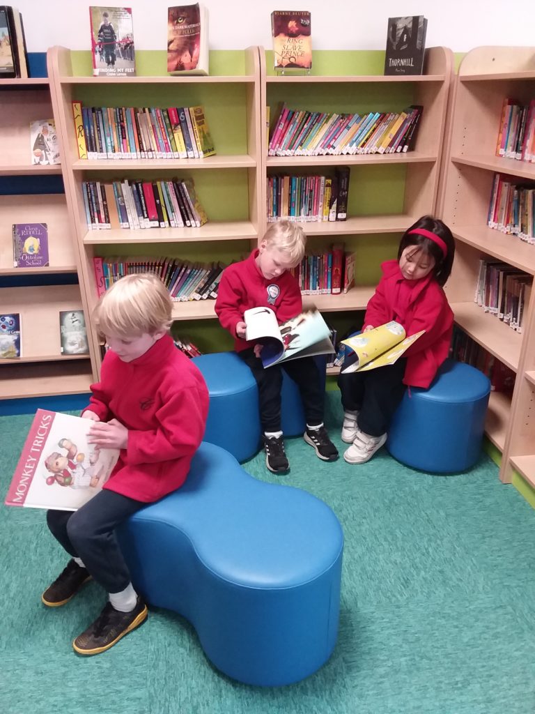 Visiting the library!, Copthill School
