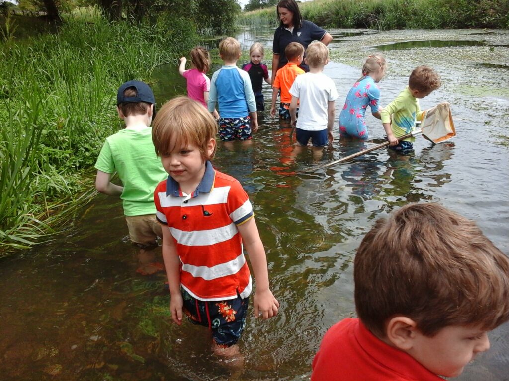 Splashing about in the River!, Copthill School