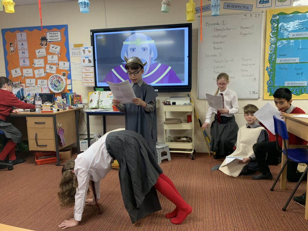 Beowulf gets dramatic!, Copthill School