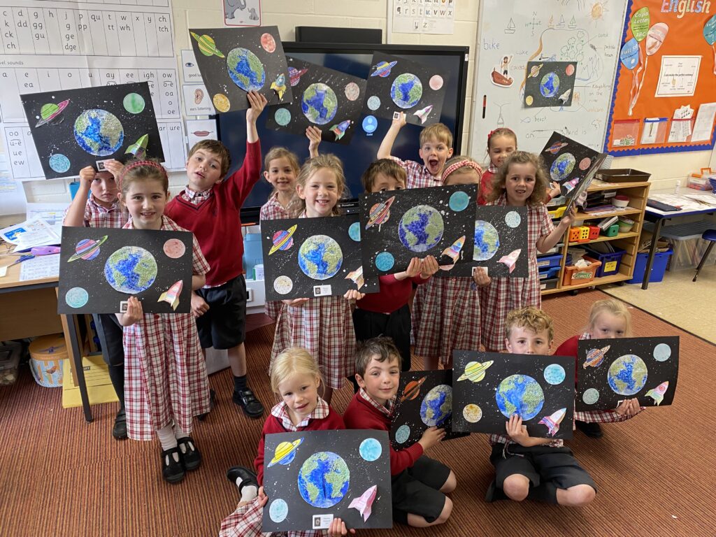 The finished space scenes&#8230;, Copthill School