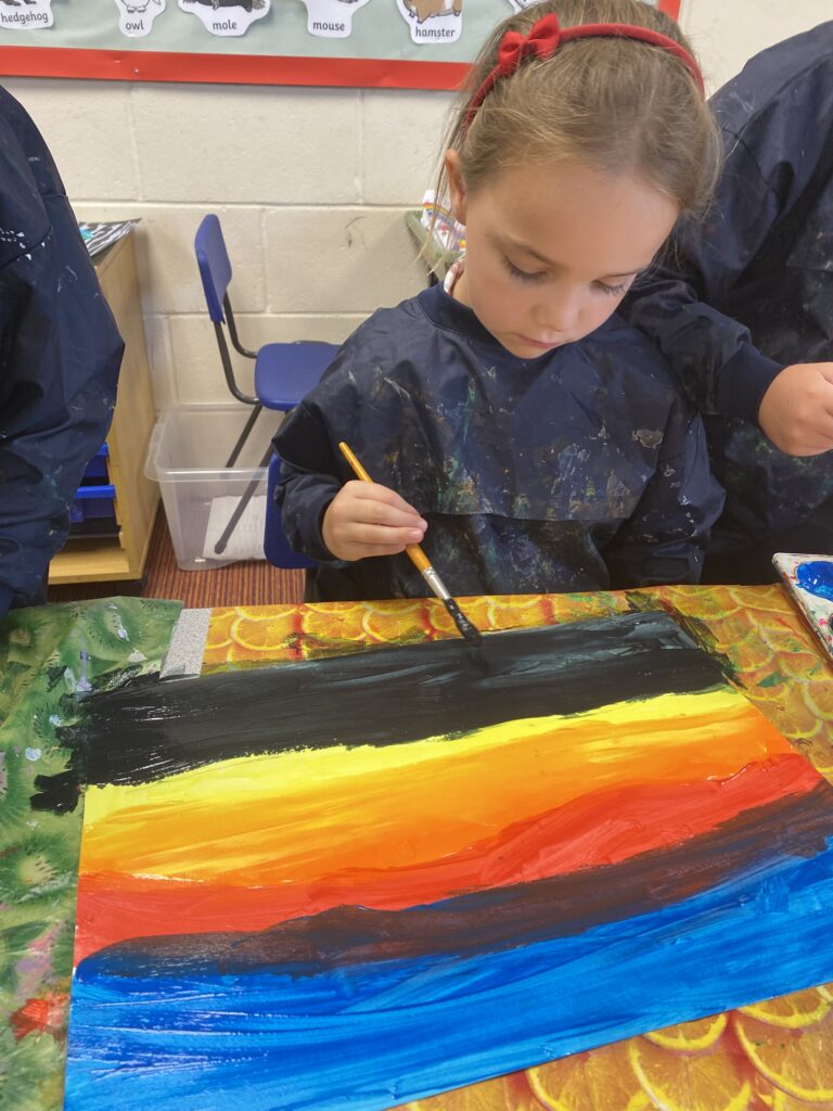 African Savannah sunsets and animals in shadow&#8230;, Copthill School
