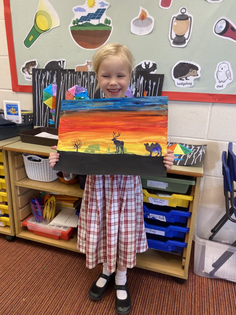 African Savannah sunsets and animals in shadow&#8230;, Copthill School