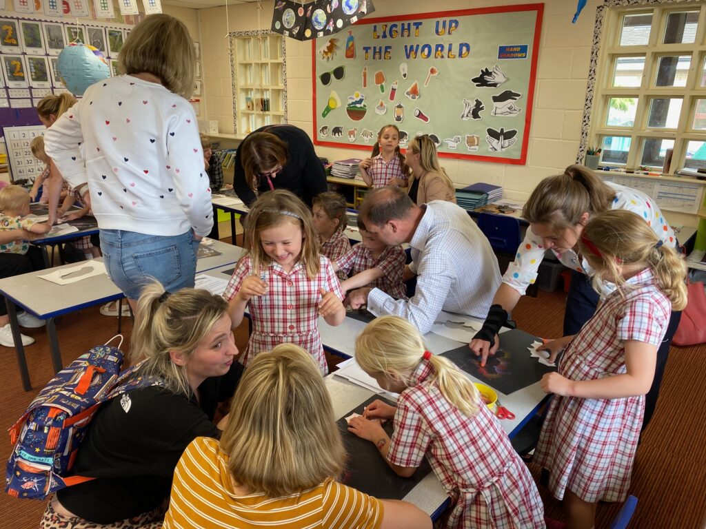 Parents attend lessons!, Copthill School