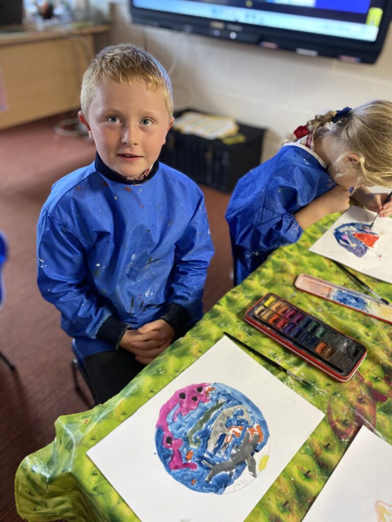 Pirate portraits and port holes, Copthill School