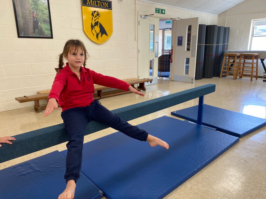 Straddle shape ideas on the apparatus!, Copthill School