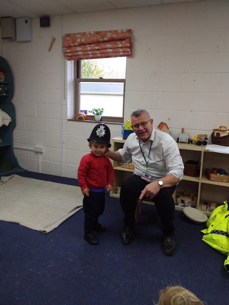 A visit from a policeman, Copthill School