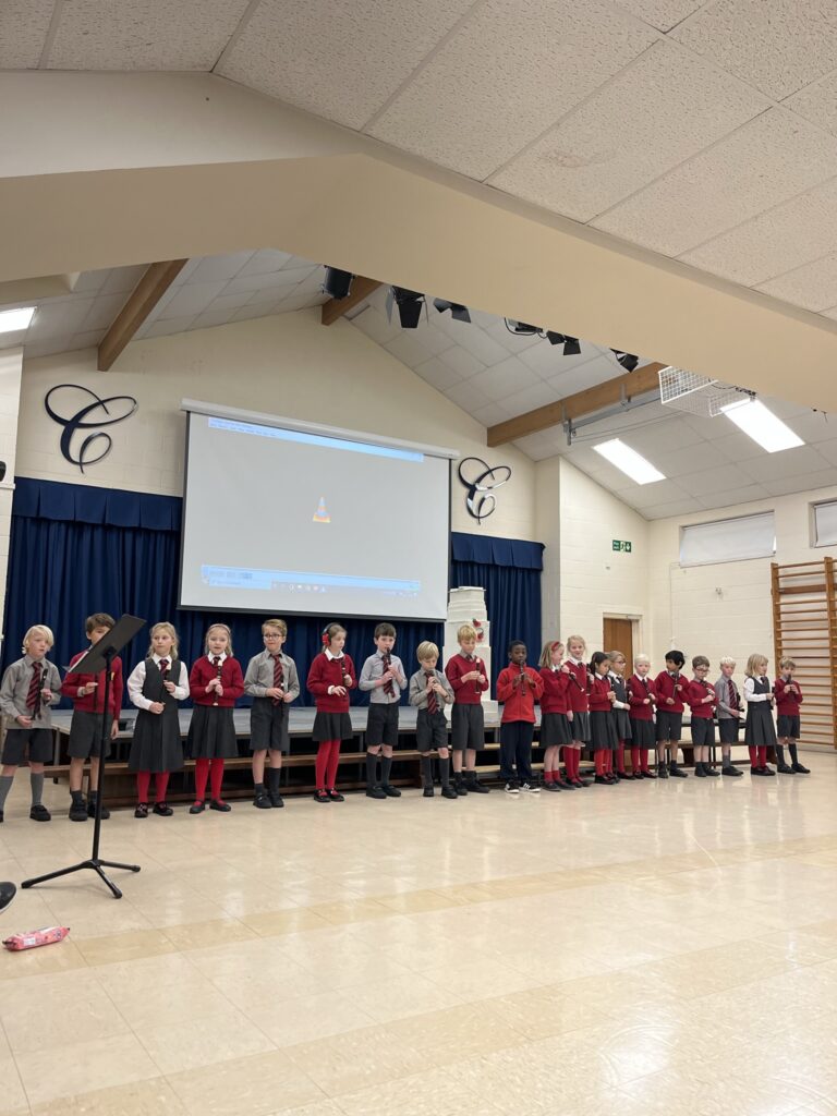 First Recorder Performance from Year 3, Copthill School