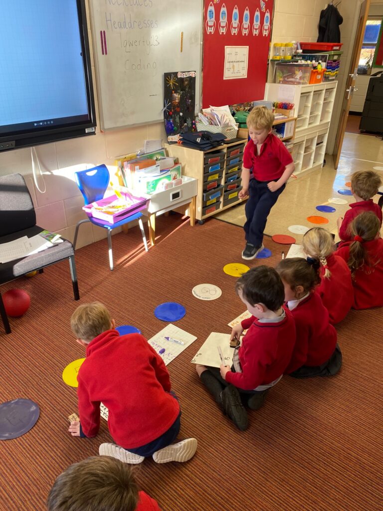 Number line maths action&#8230;, Copthill School