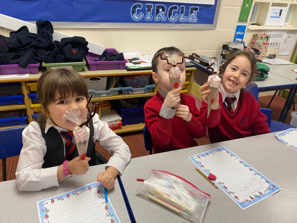 Reindeer hot chocolate cones for Christmas&#8230;, Copthill School