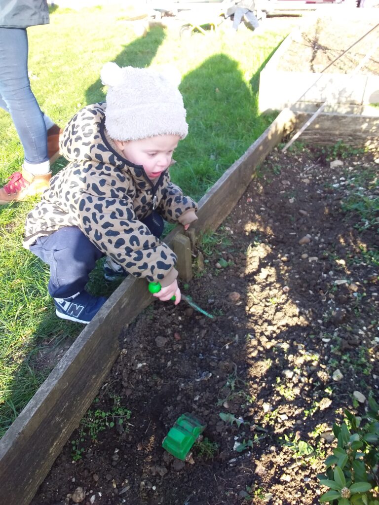 Exploring the Early Years Garden, Copthill School