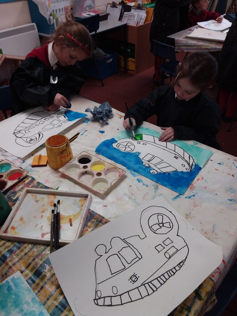 More fabulous hovercraft paintings&#8230;, Copthill School