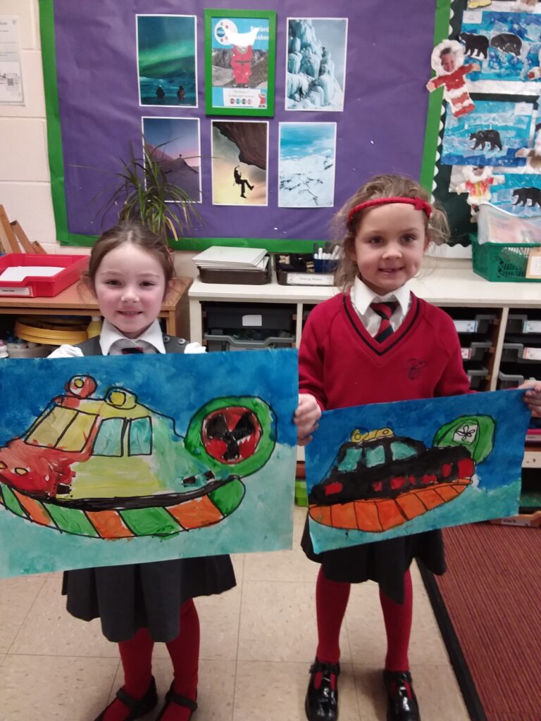 More fabulous hovercraft paintings&#8230;, Copthill School