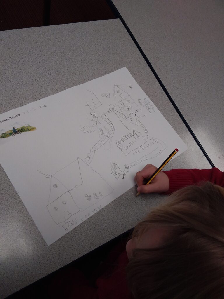 Story mapping &#8211; The Jolly Postman, Copthill School