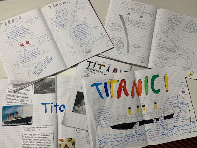 Titanic- double page spread!, Copthill School