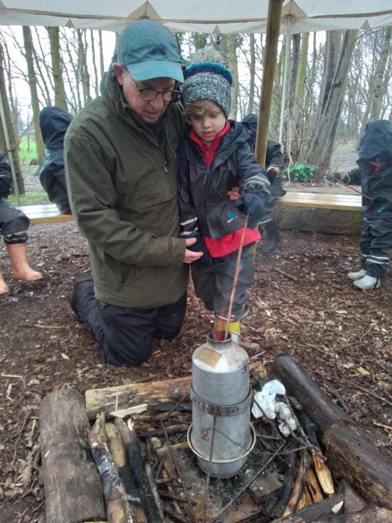 Fun at Forest School, Copthill School