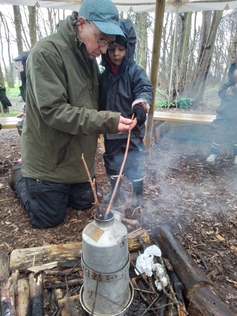 Fun at Forest School, Copthill School
