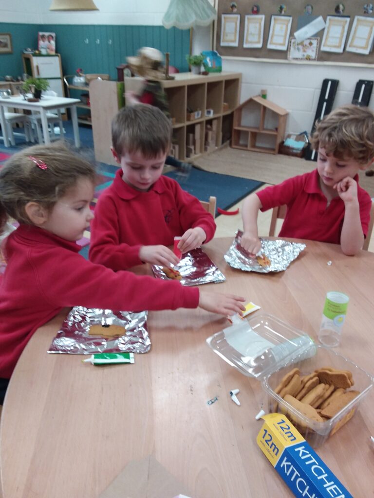 Gingerbread People Decorating, Copthill School