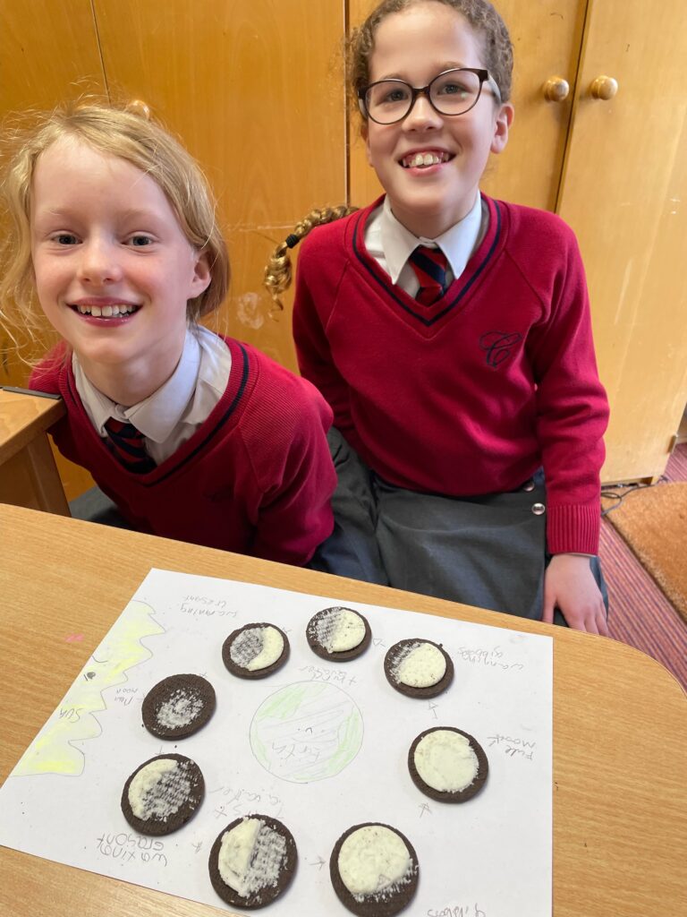 Year 5-oreo moon phases, Copthill School