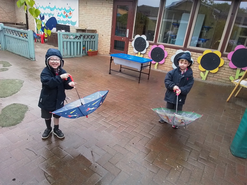 Singing In The Rain and Litter Picking, Copthill School